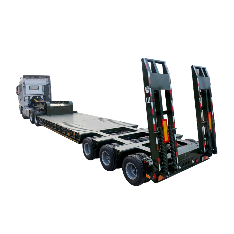 Professional Supply 2 Axle Low Bed Semi Trailer