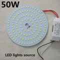 Ultra thin 50W LED Ceiling lamp Recessed Grid Downlight / Slim Round Panel Light dia112mm AC180-240V with Driver