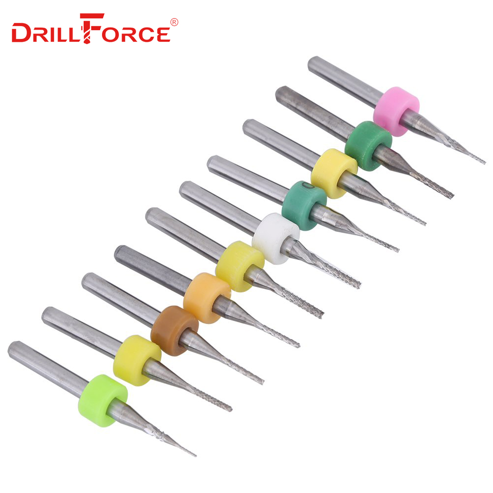 0.5-1.4mm 0.8-3.175mm 1.1-2mm 1.5-2.5mm Tungsten Steel Carbide End Mill Engraving Bits CNC PCB Milling Cutter Drill Bit