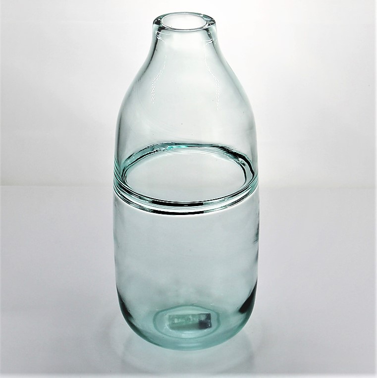 Tall Transparent Glass Vase