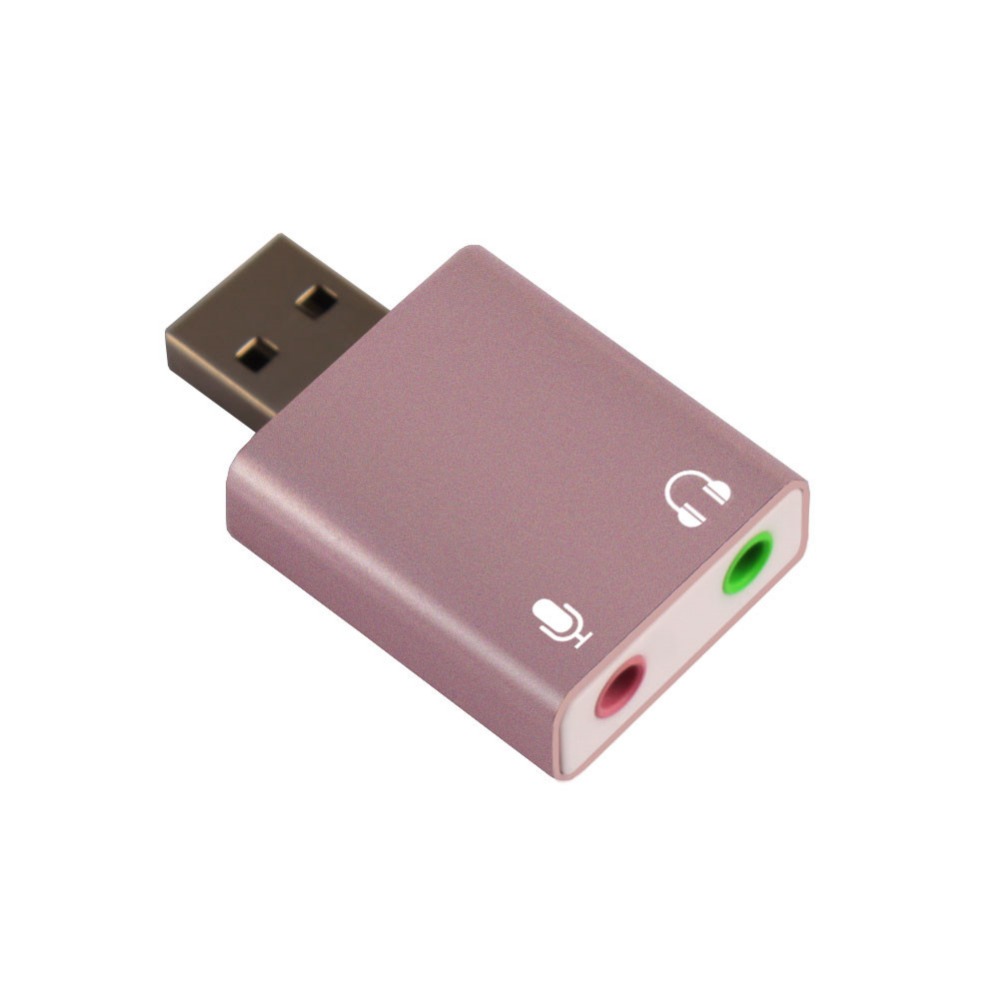 Mini USB Sound Card External Adapter 3D Stereo Jack 3.5mm Earphone Micphone For PC B #265470