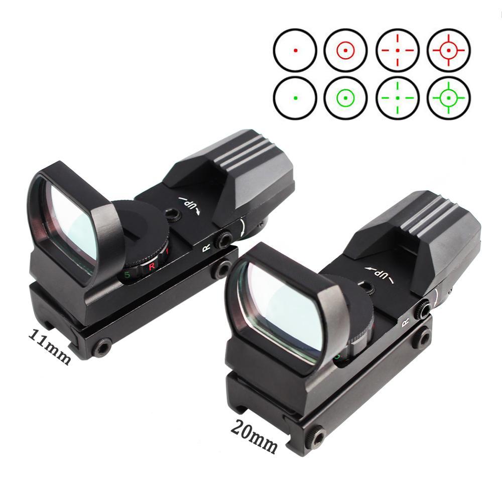 MAGORUI 11/20 mm Rail Mount Riflescope Hunting Optics Holographic Red Dot Sight Reflex 4 Reticle Tactical Gun Accessories