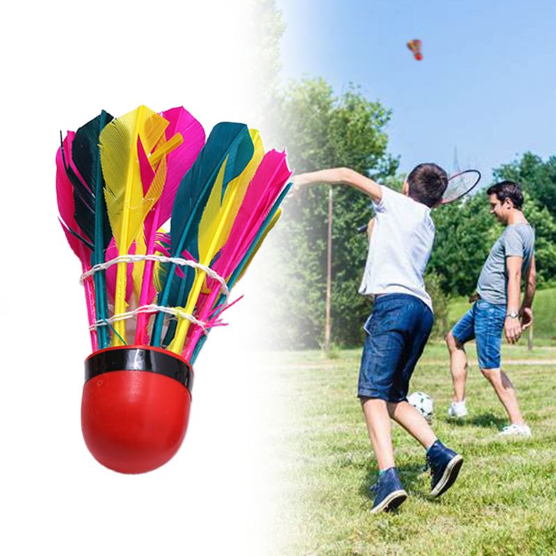 Free shipping 11Pcs/Tube Colorful Badminton Balls Durable Feather Shuttlecock Gym Exercise Sport Training Accessories