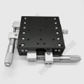 XY Axis 90*90mm 3.5" Trimming Station Manual Displacement Platform Cross Roller Guide Way Linear Stage Sliding Table LY90-L