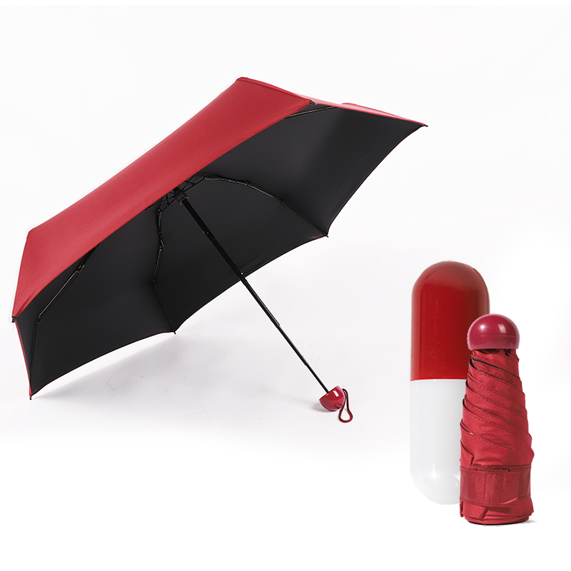 Mini Pocket Umbrella CAPSULE Portable Small Umbrellas Rain Women Men Anti-UV Sun Travel Compact Folding Parasol Girls UMBRELLAS