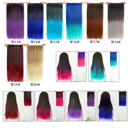 Alileader Best Multi Color Straight Long Fluffy Wigs 5 Clips Heat Resistant Synthetic Hair Wigs Supplier, Supply Various Alileader Best Multi Color Straight Long Fluffy Wigs 5 Clips Heat Resistant Synthetic Hair Wigs of High Quality