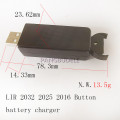 2PCS ML2032 + Portable Button Battery Charger Set