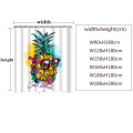 Natural Pattern Pineapple Polyester Shower Curtains Bathroom Shower Curtain Colorful Curtain Multi-size Bathroom Shower Curtain
