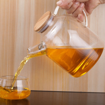 1000ml OR 1800ml Creative BPA Free Borosilicate Glass Water Pot Kettle Tea Pot