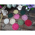 10CM Round Beautiful Vintage Crochet Tea Cup Coasters Cotton Lace Dining Table Mat Kitchen Cloth Insulated Pad Mat Wedding Doily