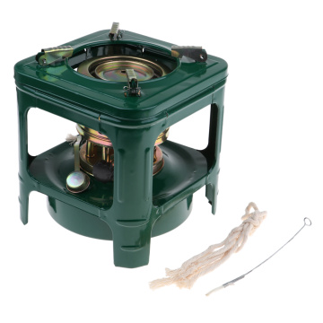 Windproof Outdoor 8 Wicks Kerosene Stove Camping Stove Portable Hiking Cooking Supplies Cookware Heater Burner