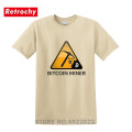 New Fashion Men T-shirt Funny bitcoin miner Tshirt Bitcoin Cryptocurrency Blockchain T Shirt Trendy Brand Custom Hipster Top Tee