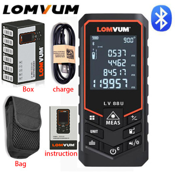 LV88U 120m 100m 80m 50m Handhold Laser rangefinder Digital Laser Distance Meter Electrical Level tape Laser distance measurer