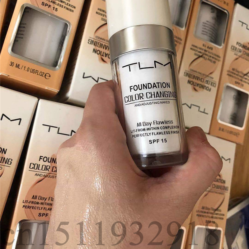 30ml TLM Color Changing Liquid Foundation Makeup Change To Your Skin Tone By Just Blending