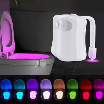 8 Color Infrared Induction Light Washroom Toilet Nightlight LED Toilet Smart PIR Motion Sensor For Bathroom WC Toilet Seat Light