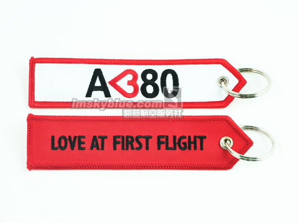 Airbus A380 White & Red Travel Luggage Tag Bag Tag Personality Gift for Aviation Lover Flight Crew Pilot