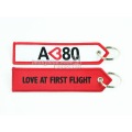 Airbus A380 White & Red Travel Luggage Tag Bag Tag Personality Gift for Aviation Lover Flight Crew Pilot