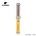 Original COHIBA Smoking Gadgets Adjust Length Cigar Tube Mini Jar Quality Travel Humidor W/ Cigar Punch Humidifier Gift Box