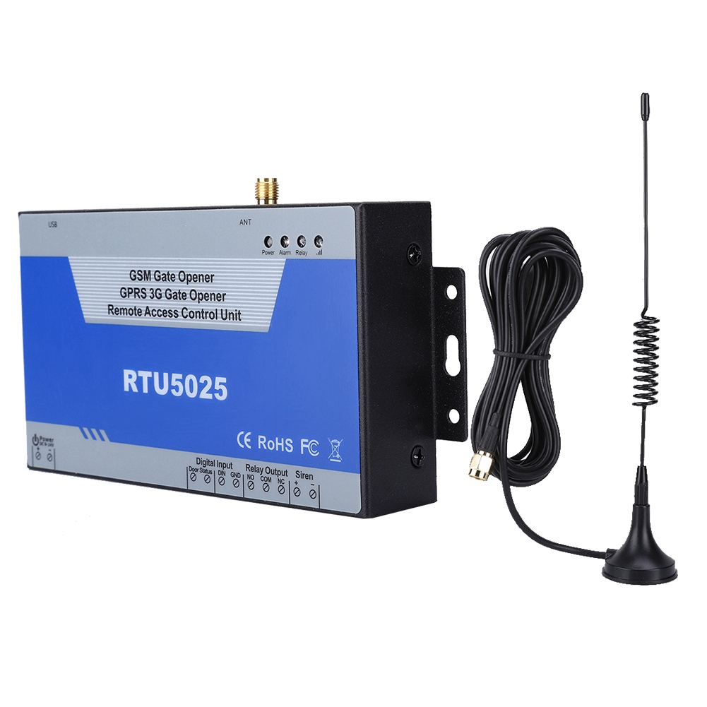 RTU5025 Wireless Remote GSM/GPRS/3G Gate Opener Operator Garage Door Access Controller USB Communication Port 100-240V