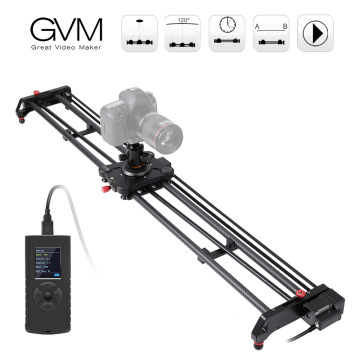 GVM GR-120QD 120cm Motorized Photography Camera Slider Track Dolly Video Stabilizer Rail Carbon Fiber & Aluminum Alloy Material