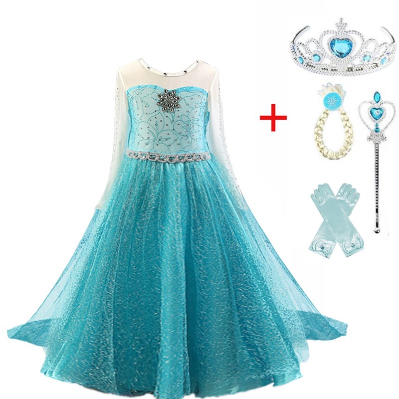 Halloween Kids Dresses For Girls Princess Costumes Party Cosplay Dress up Hair Accessory Set Children Girls Clothing 4-10ys