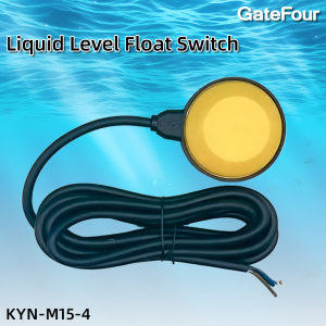 Yellow 4m float level switch KYN-m15-4