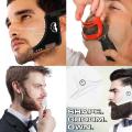 6pcs/set Men Barba Beard Kit Styling Tool Beard Oil Comb Moustache Balm Moisturizing Wax Styling Scissors Beard Care Set