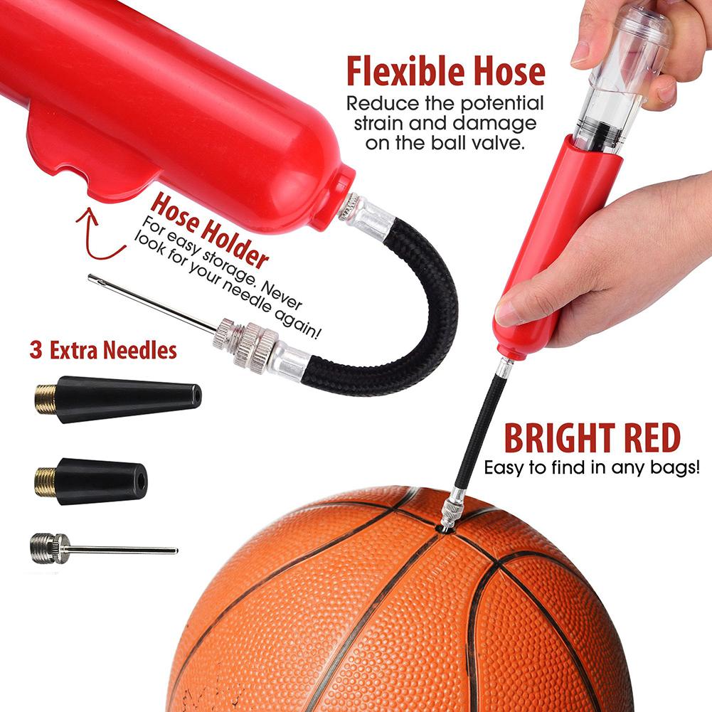 Portable Mini Ball Pump Basketball Football Volleyball Inflator Pump Inflatable Needle Nozzle Accessories Bicycle Supplies