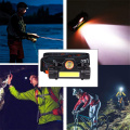 LED Headlamp Super Bright Headlight T6 Waterproof Camping Fishing Light Built-in Batteries USB Rechargeable