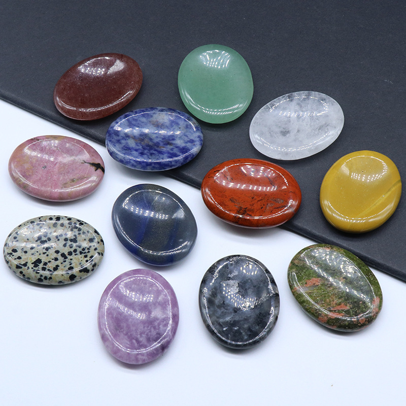 Thumb Worry Stone Anxiety Healing Crystal Therapy Relief