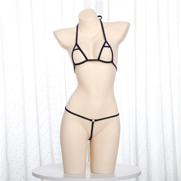 micro bikini 2019 new Sexy Sling String metal ring triangle Lotion Hollow Thong swimwear women swimsuit biquini bikinis monokini