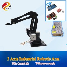DOIT 3dof Industrial Robotic Arm 3 Axis Robot Manipulator with Power Supply and Control Kit for Writing Engraving, 3D Printing