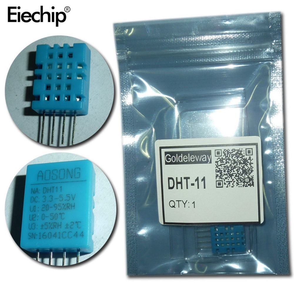 5pcs/lot DHT11 Digital Temperature and Humidity Sensor DHT-11 Temperature Sensor Module For Arduino Diy Humidity Sensors DHT11