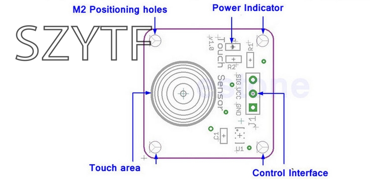 TTP223B 1 channel Jog digital touch sensor capacitive touch touch switch modules Accessories for 5pcs/1lot