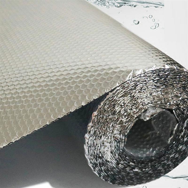 1 Roll Thick 1.2M Width Car Sunshade Aluminum Foil Cover Bubble Heat Insulation Film Roof Insulation Film For Car