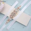 TOPQUEEN S426 luxury Rose Gold Wedding Belts Rhinestone Belts for Women Pearl Wedding Sashes Formal Gown Jeweled Ladies Belt