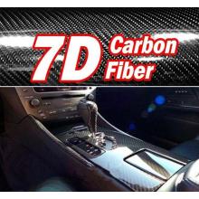 60x150cm 7D Texture Weave High Glossy Carbon Fiber Car Styling Wrap Motorcycle Car Styling Accessorie Interior Carbon Fiber Film