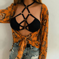 New Sexy Erotic Bandage Bra for Women Push Up Bralette Bustier Bra Lady Bandage Strappy Crop Top Summer Lingerie Tops