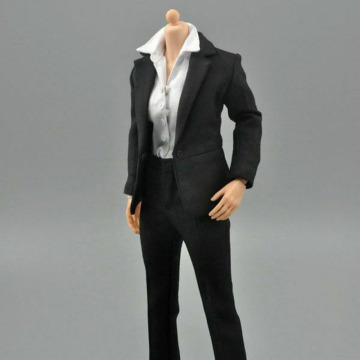 1/6 Female Business Suit Costume Career Office Coat Pant Set Fit 12in.Action Figure Doll