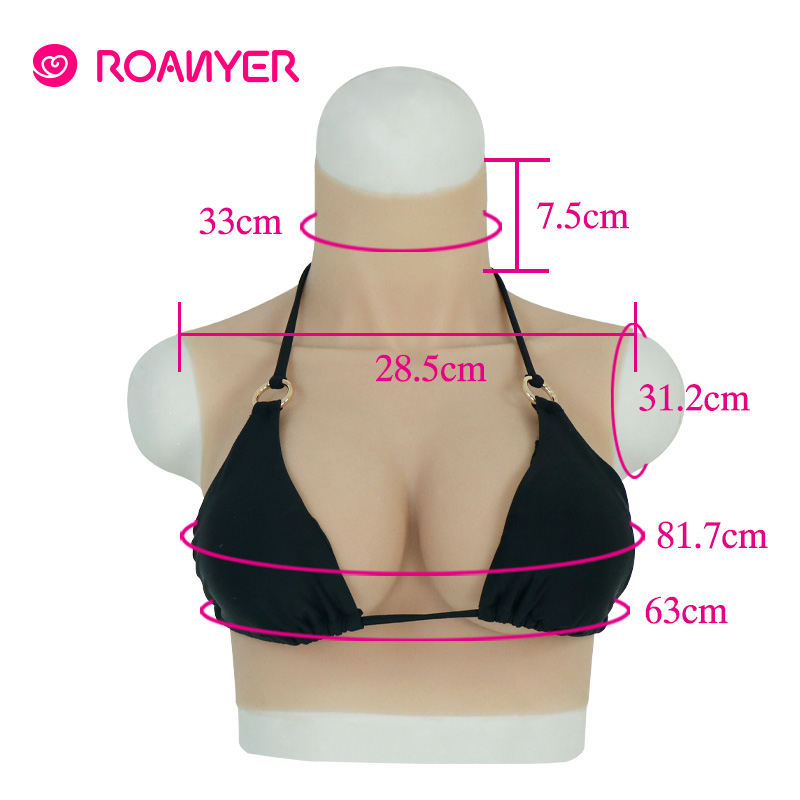 Roanyer crossdress artificial silicone big breast forms fake Boobs E Cup for crossdresser pechos shemale transgender drag queen