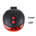 Bicycle 2 Laser 5 LED Lamp Light Waterproof Bike Light Rear Tail Light LED Mountain Bike Cycling Light Safety Warning Light