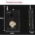 1Mhz-6500GHz Full Range Frequency Detector Multi-Function Signal Camera Phone GSM GPS WiFi Bug Spy RF Detect Finder CX007