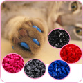 Cats Kitten Paws Grooming Nail Claw Cap+Adhesive Glue+ Applicator Soft Rubber Pet Nail Cover/Paws Caps Pet Supplies