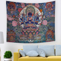spiritual tapestry Buddhism wall hanging decoration Guanyin tenture home living room decor ethnic mural carpet