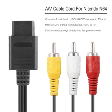 For Nintendo 64 Audio TV Video Cord AV Cable to RCA for Super For Nintendo For GameCube For N64 For SNES
