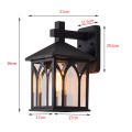 WOERFU Waterproof Wall Lamp Simple American Balcony Corridor Aisle Lighting E27 Retro Outdoor Wall Lamp