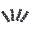 20pcs/lot Adhesive Car Cable Clips Cable Winder Drop Wire Tie Fixer Holder Organizer Management Desk Wall Cord Clamps Black