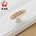 KAK 5pcs Crystal Gold Door Handles with Diamond Luxury Zinc Alloy Cabinet Drawer Knobs European Wardrobe Furniture Handle Pulls