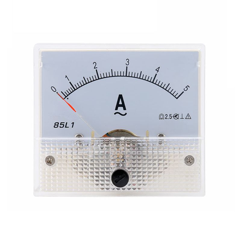 85L1 AC Panel Meter Analog Panel Ammeter Dial Current Gauge Pointer Ammeter B85C