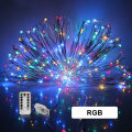 USB LED String Light Remote Control 20M 200LED Fairy String Light Copper Wire for Wedding Christmas Holiday Decor lamp